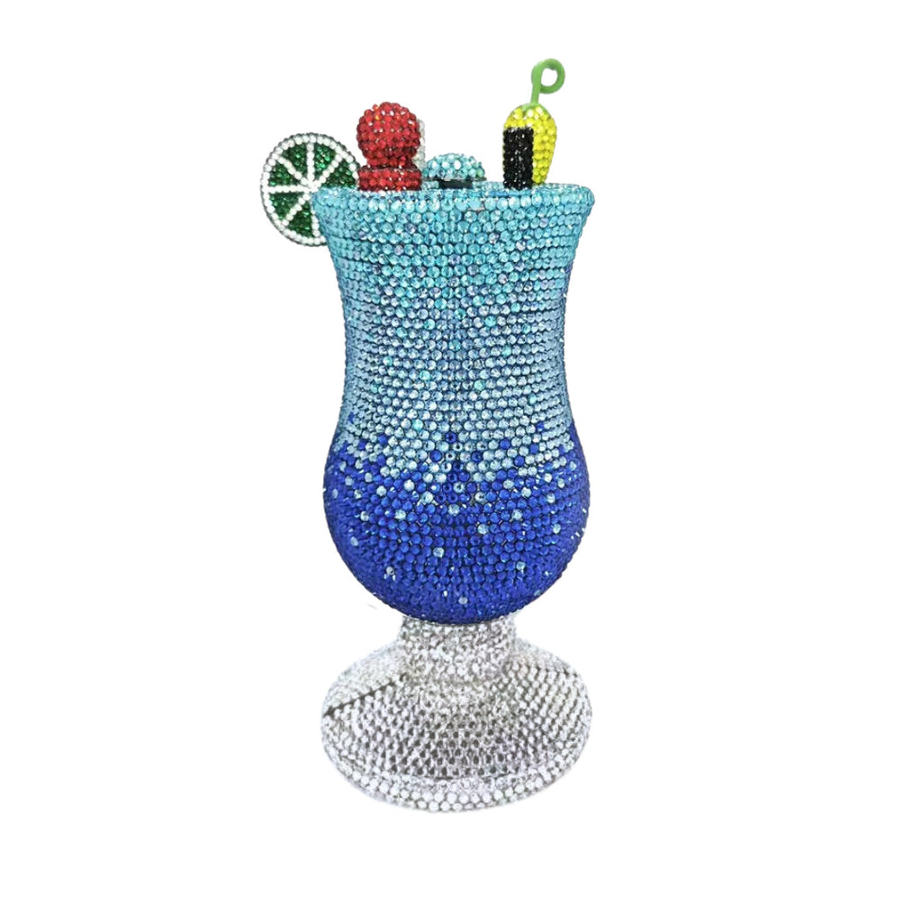 Sunset Spritz Hurricane Rhinestone Clutch