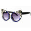 Oversize Red Crystal Rhinestone Sunglass - - Luxury Accessories by WAAMII