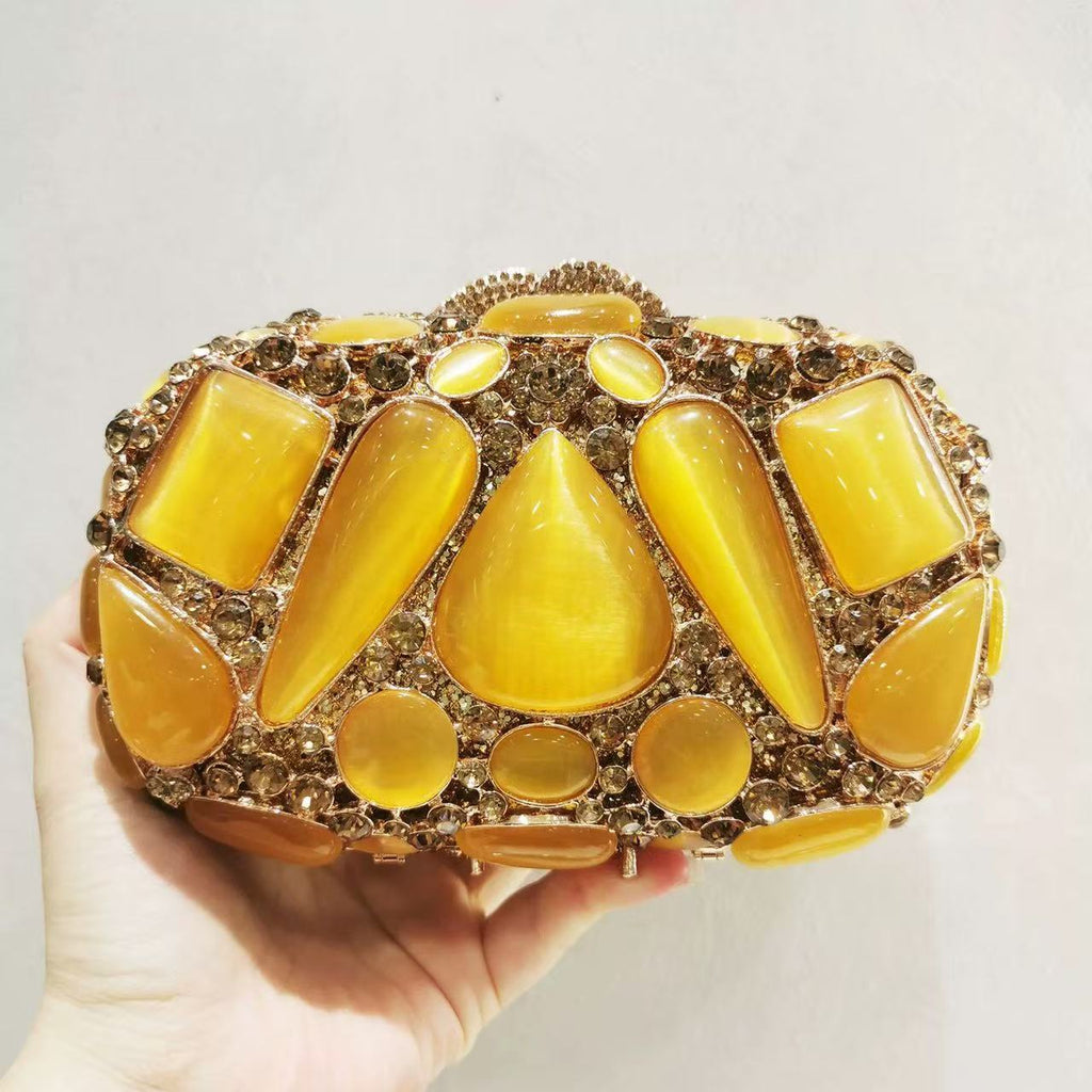 Lyra Crystal Diamond Stone Purse