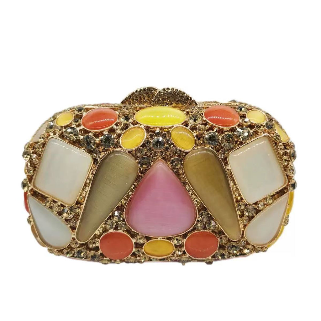Lyra Crystal Diamond Stone Purse