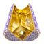 Clio Round Pillar Dimond Clutch Purse - Main View 02 - WAAMII
