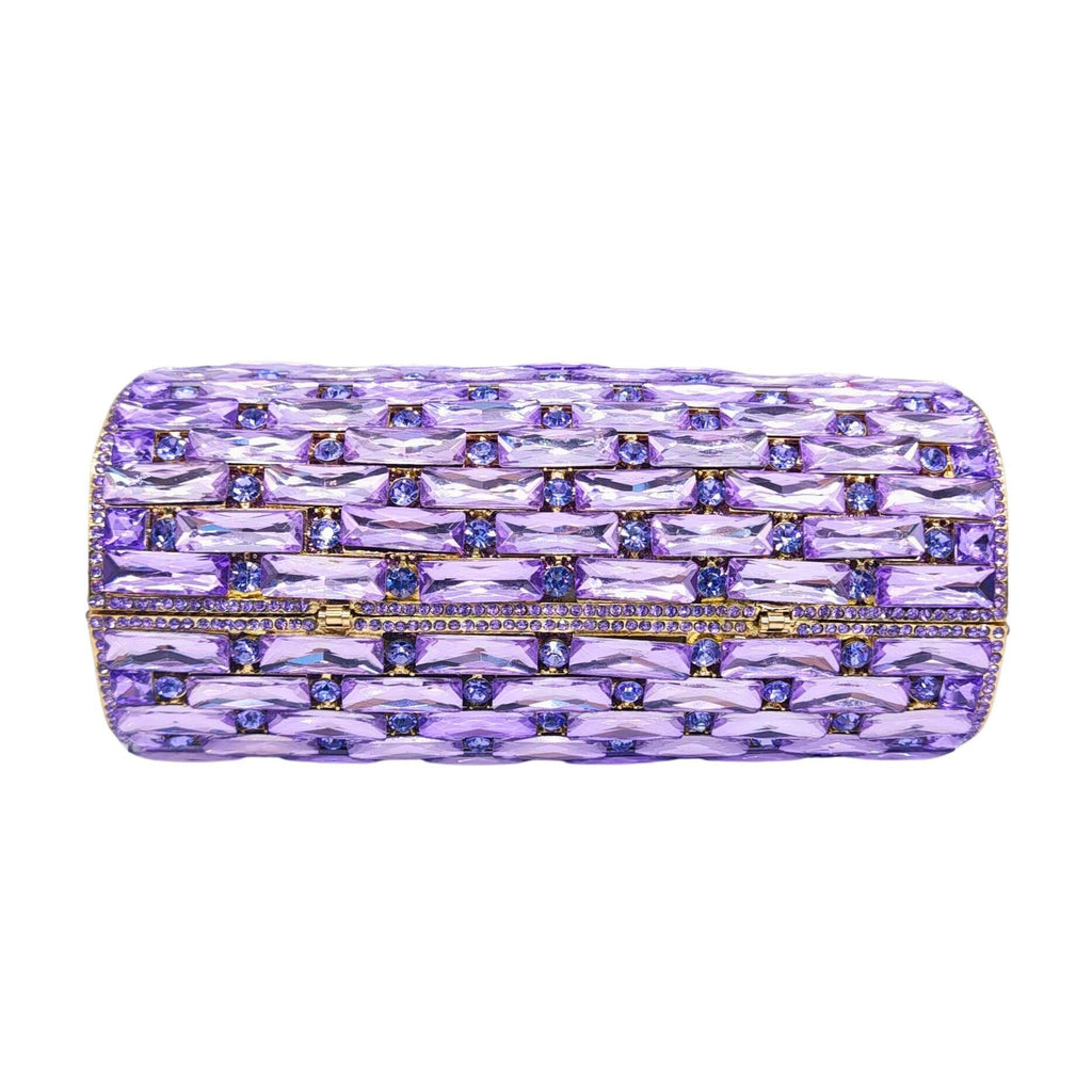 Clio Round Pillar Dimond Clutch Purse - Main View 03 - WAAMII