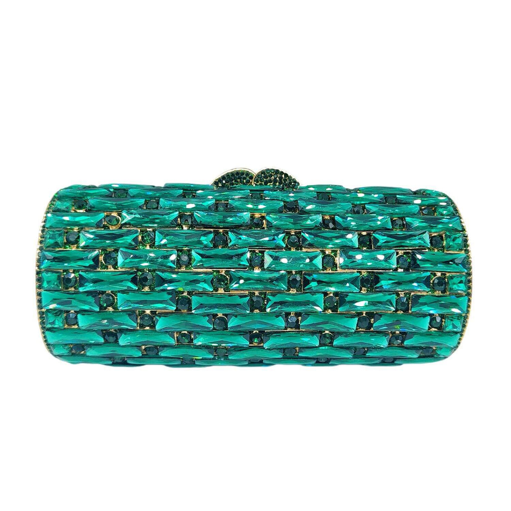 Clio Round Pillar Dimond Clutch Purse - Main View 05 - WAAMII