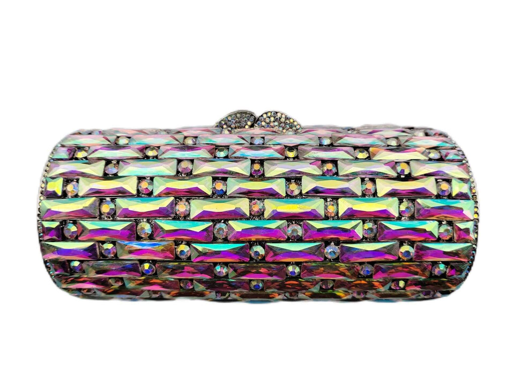 Clio Round Pillar Dimond Clutch Purse - Main View 11 - WAAMII