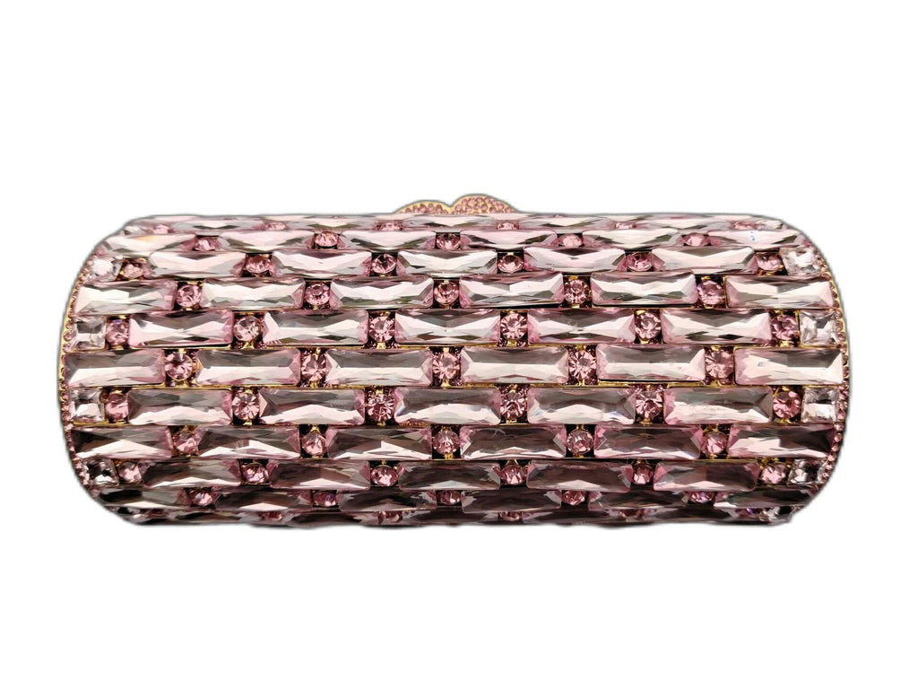 Clio Round Pillar Dimond Clutch Purse - Main View 13 - WAAMII