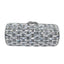 Clio Round Pillar Dimond Clutch Purse - silver - WAAMII - (silver)