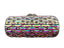 Clio Round Pillar Dimond Clutch Purse - Silver AB - WAAMII - (silver-ab)
