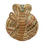 Cobra Round Rhinestone Clutch