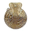 Cobra Round Rhinestone Clutch - Gold AB - WAAMII - (gold-ab)