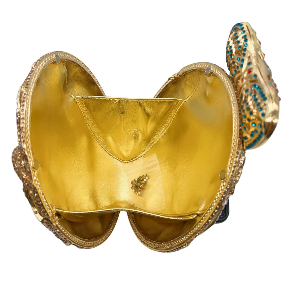 Cobra Round Rhinestone Clutch - Main View 02 - WAAMII
