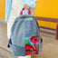 Ethnic Embroidered Colorblock Cotton Linen Backpack - Front view (4) - WAAMII