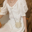 Handmade Beaded Mini Crossbody Bag – Pearl & Crystal Lipstick Purse