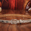 Seraphina Rhinestone Wide Leather Belt in gold - WAAMII