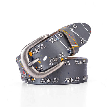 BoltLine Star Rivet Belt in gray - WAAMII