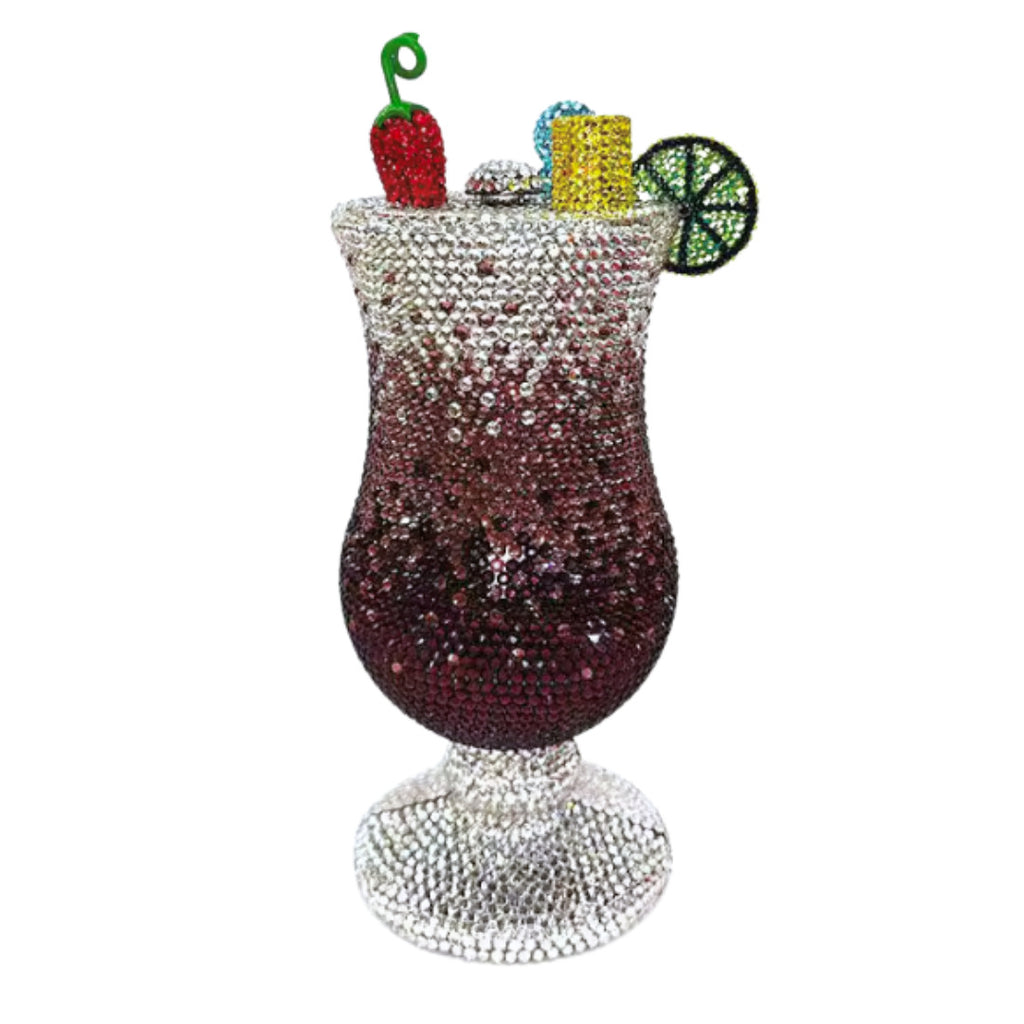 Sunset Spritz Hurricane Rhinestone Clutch