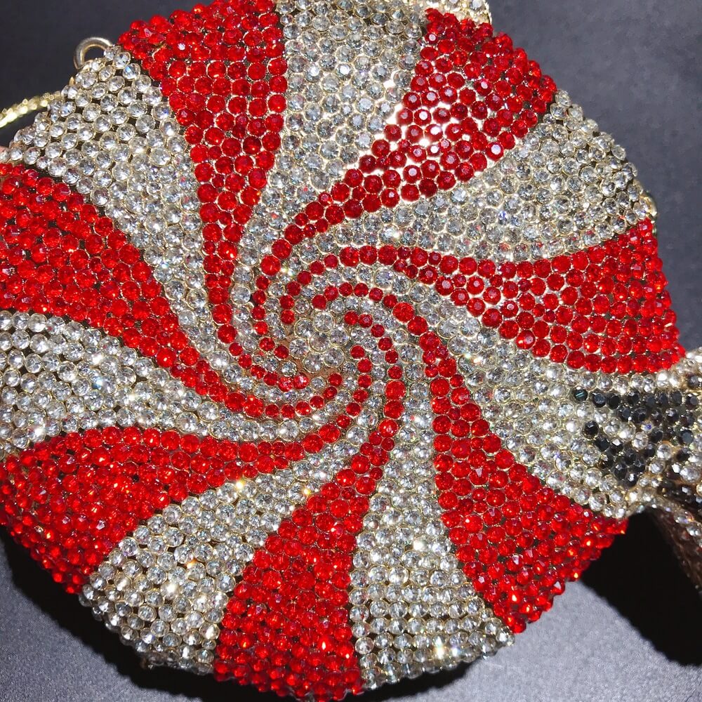 Full Diamond Candy Rhinestone Clutch Purse - Main View 04 - WAAMII