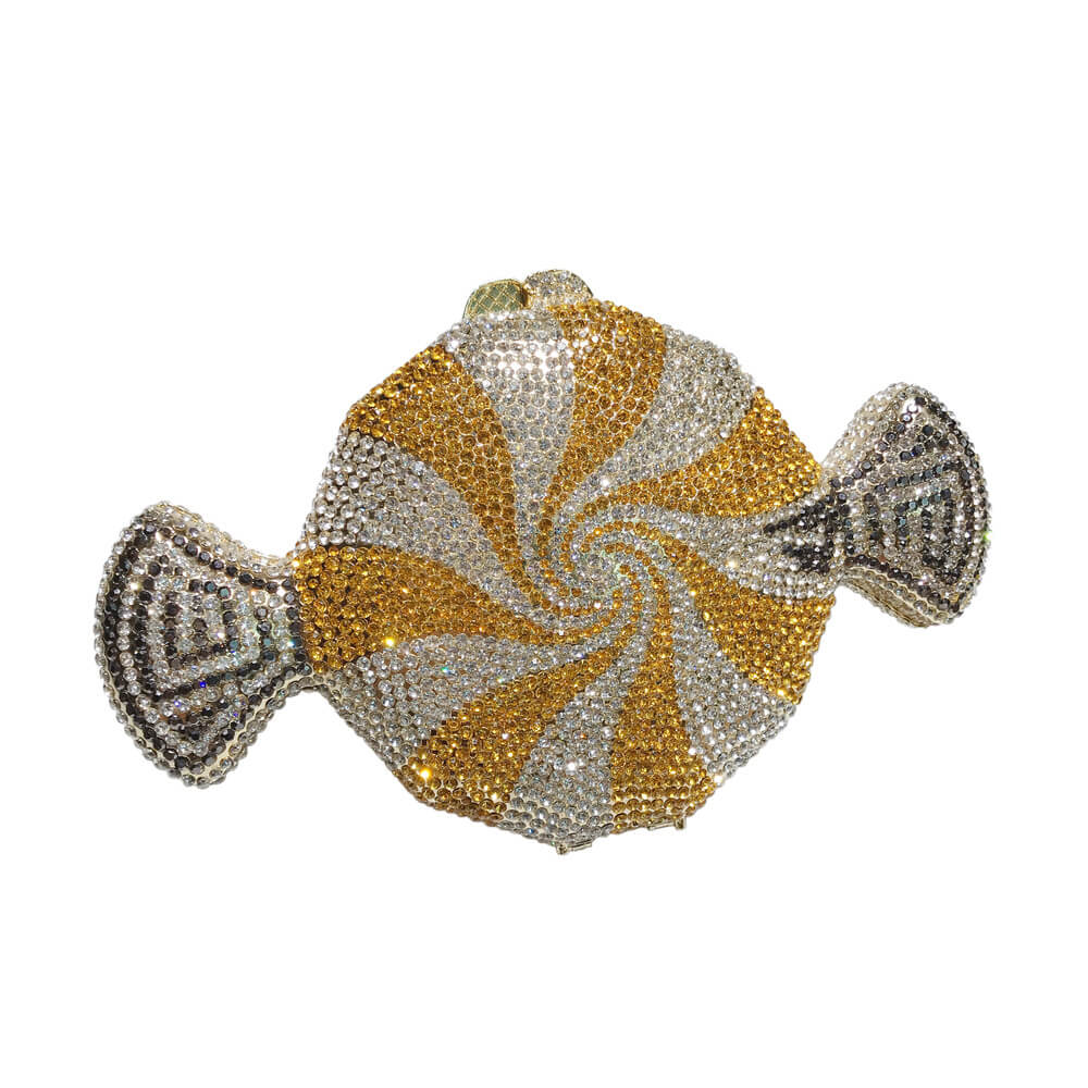 Full Diamond Candy Rhinestone Clutch Purse - Main View 05 - WAAMII