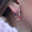 waamii gemstone hoop earrings
