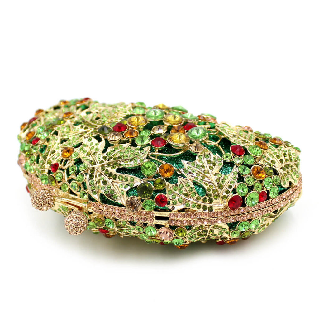 Half Moon Grape Crystal Evening Bag - Main View 02 - WAAMII