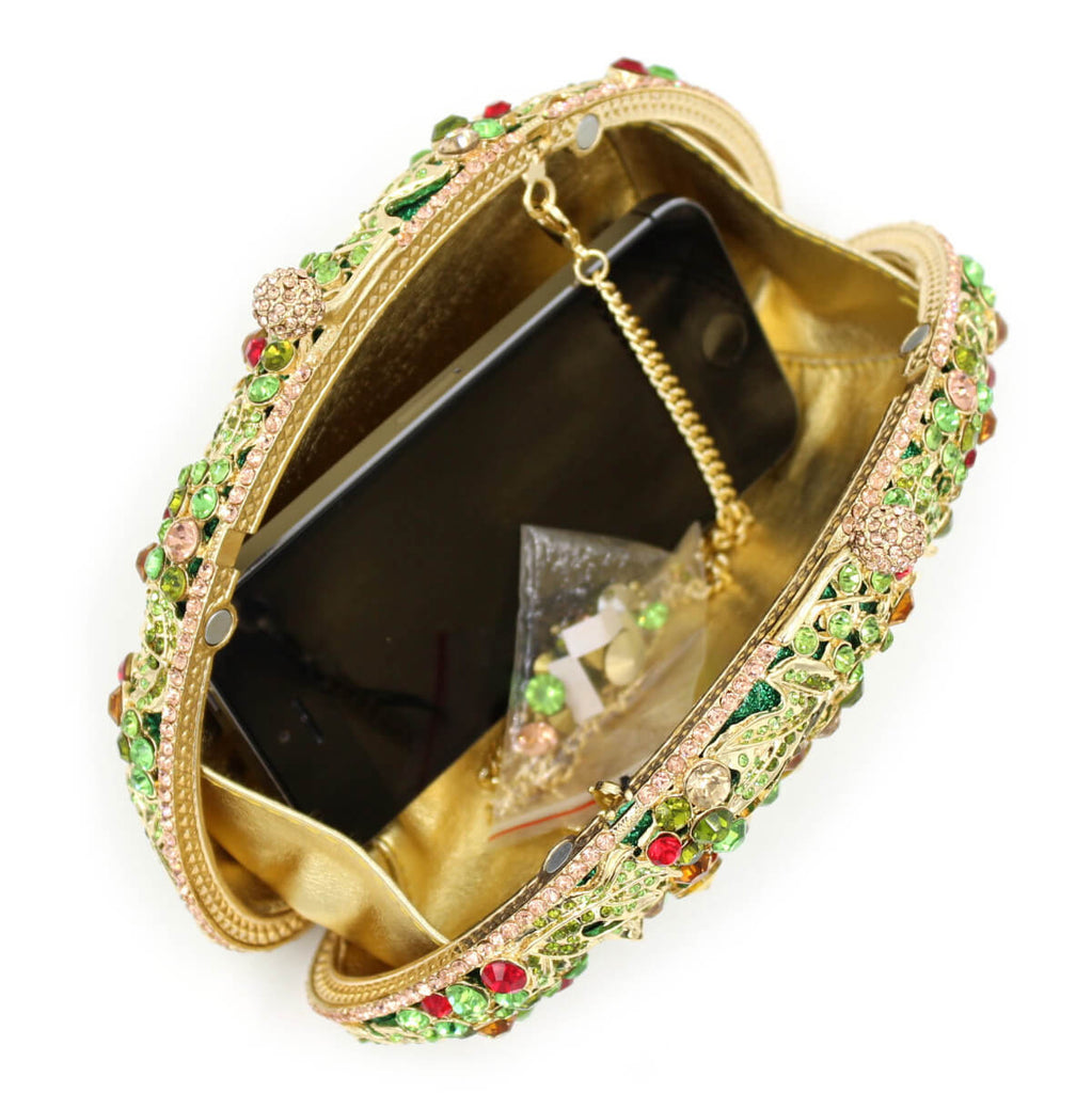 Half Moon Grape Crystal Evening Bag - Main View 04 - WAAMII