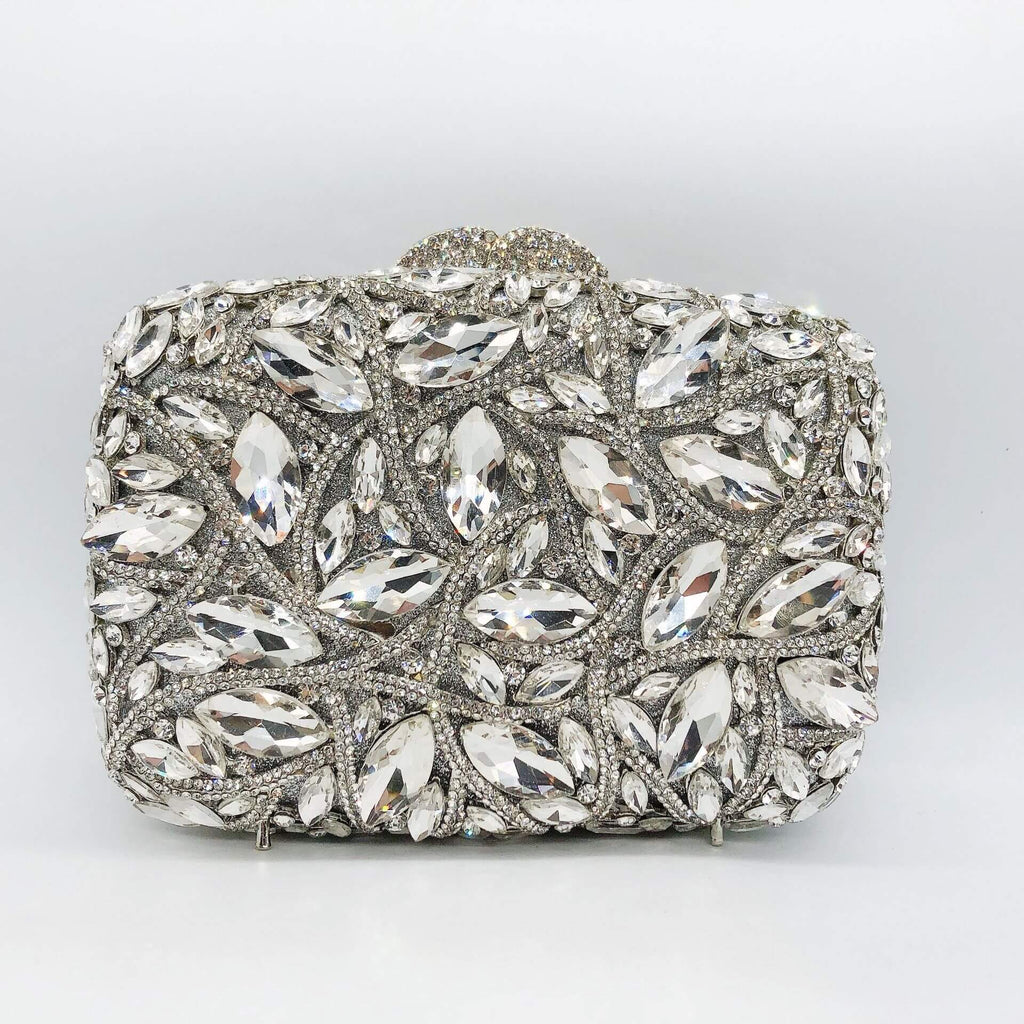 Luminia Teardrop Rhinestone Clutch Purse - Main View 09 - WAAMII