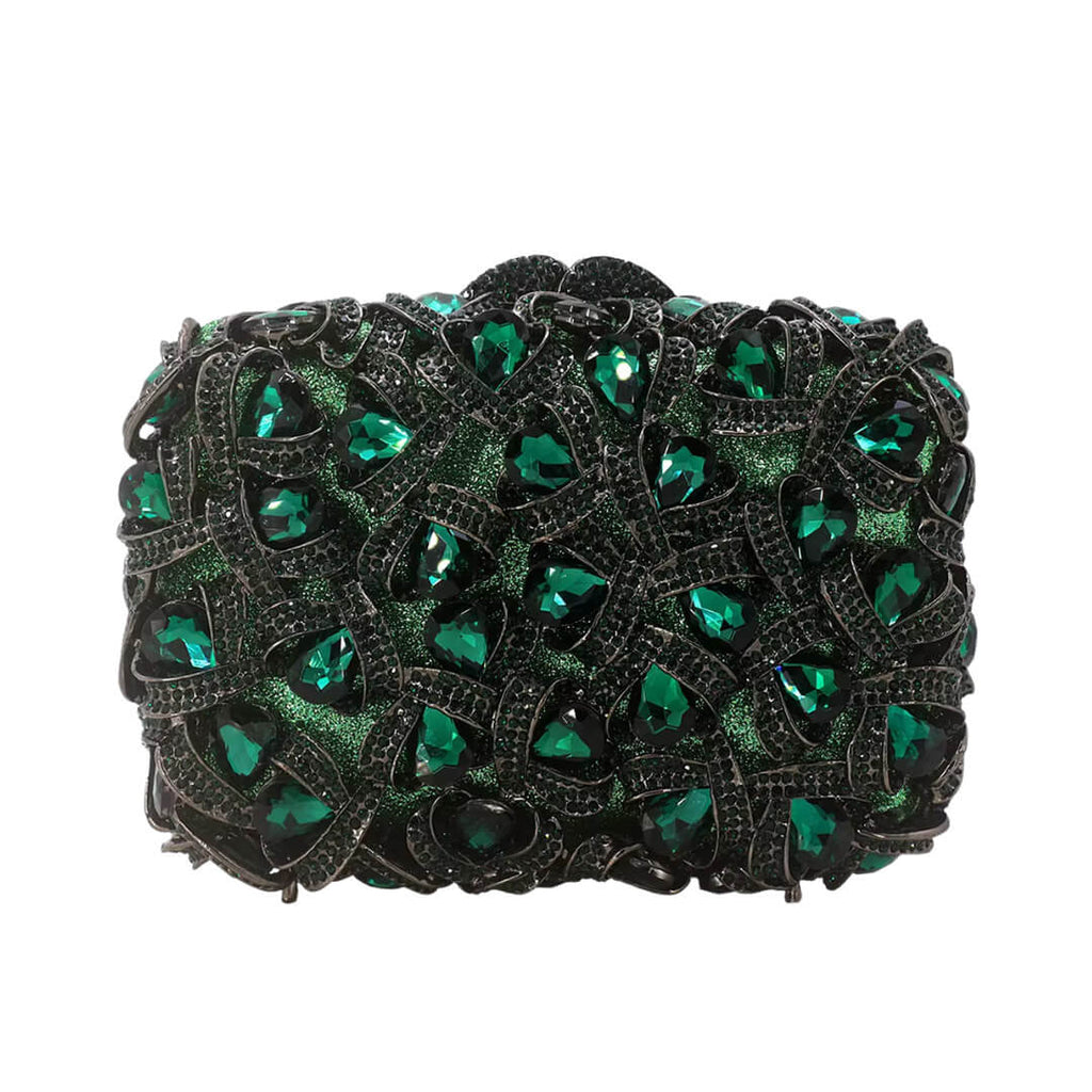Lumière Rainbow Evening Clutch - green - WAAMII - (green)
