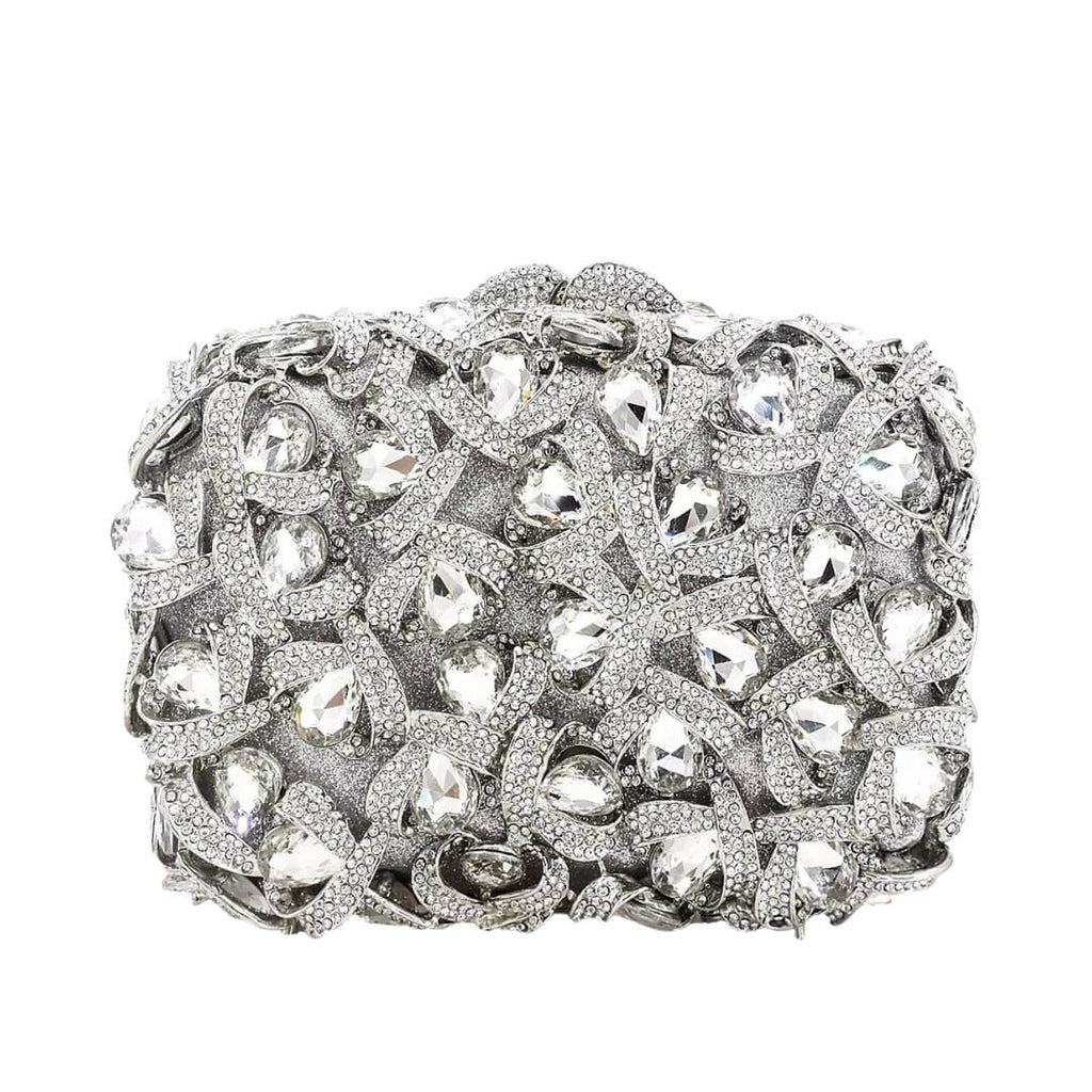 Lumière Rainbow Evening Clutch - silver - WAAMII - (silver)
