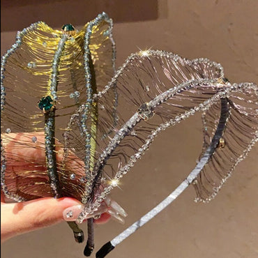 Luxury Handwoven Crystal Embellished Headband - - Luxury Accessories by WAAMII