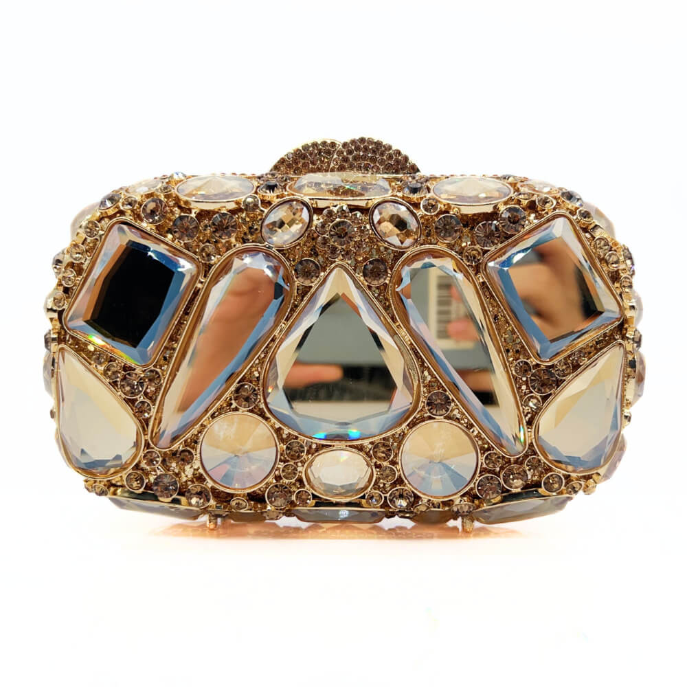 Lyra Crystal Diamond Stone Purse - Main View 02 - WAAMII