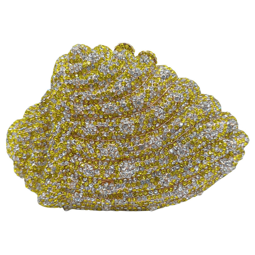 Nerina Conch Sparkling Minaudière - yellow - WAAMII - (yellow)