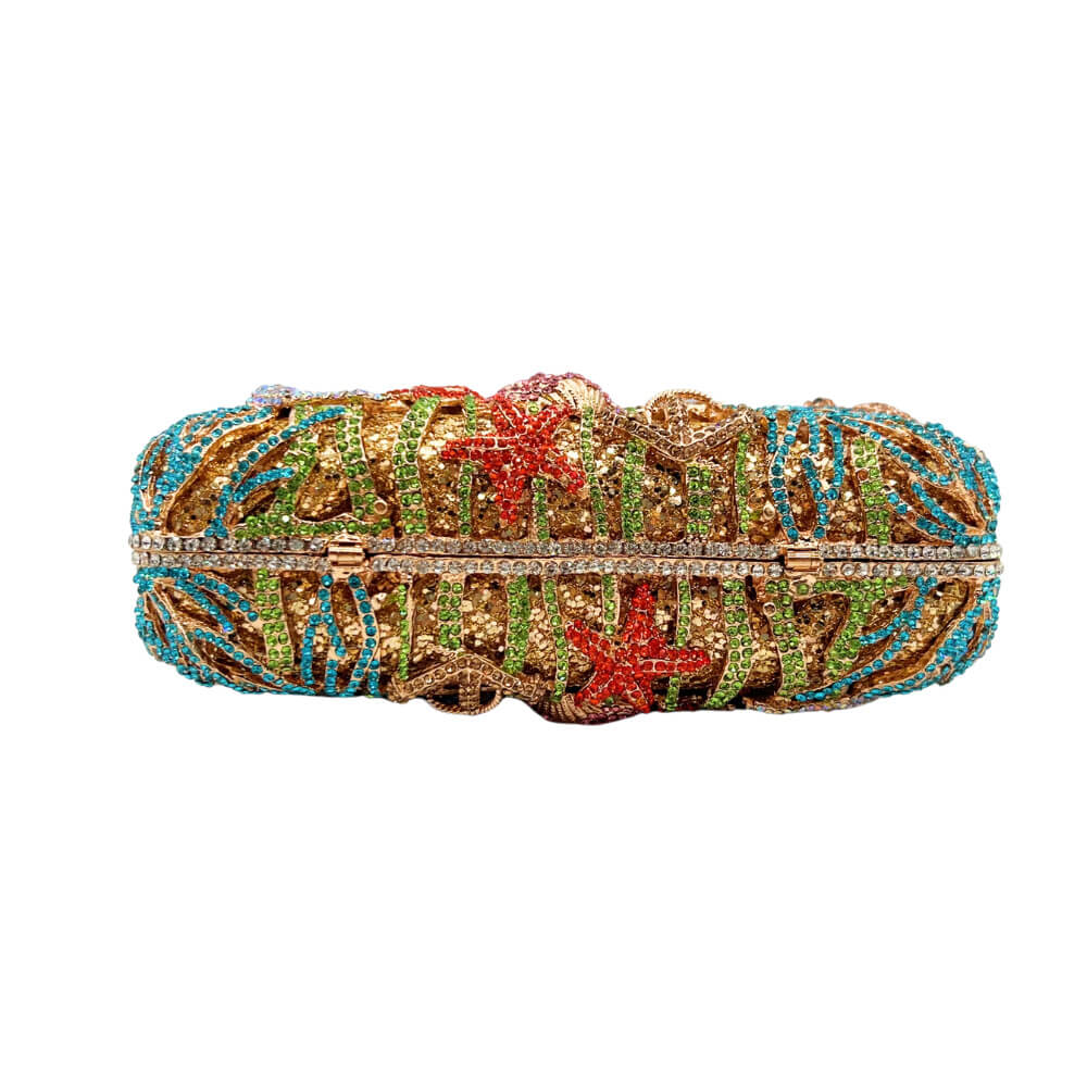 Ocean Realm Rhinestone Clutch Purse - Main View 04 - WAAMII