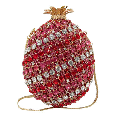 Pineapple Rhinestone Embellished Evening Purse - Main View 01 - WAAMII