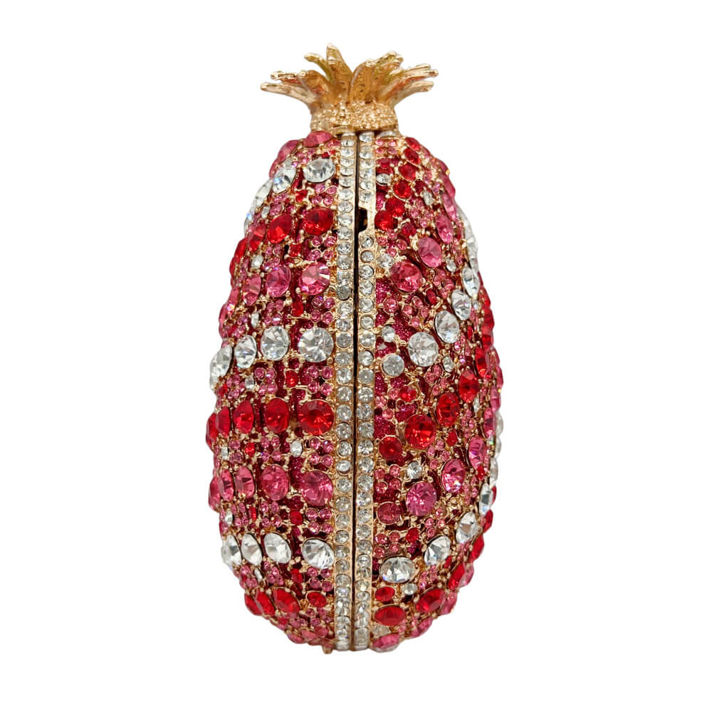 Pineapple Rhinestone Embellished Evening Purse - Main View 04 - WAAMII
