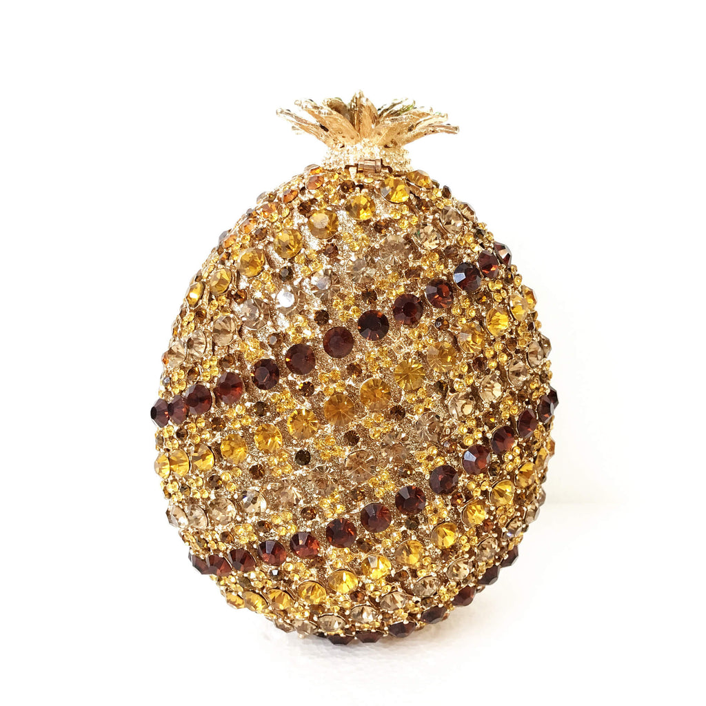 Pineapple Rhinestone Embellished Evening Purse - Main View 05 - WAAMII