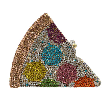 Pizza Diamond Novelty Purse - Colorful pizza - WAAMII - (colorful-pizza)