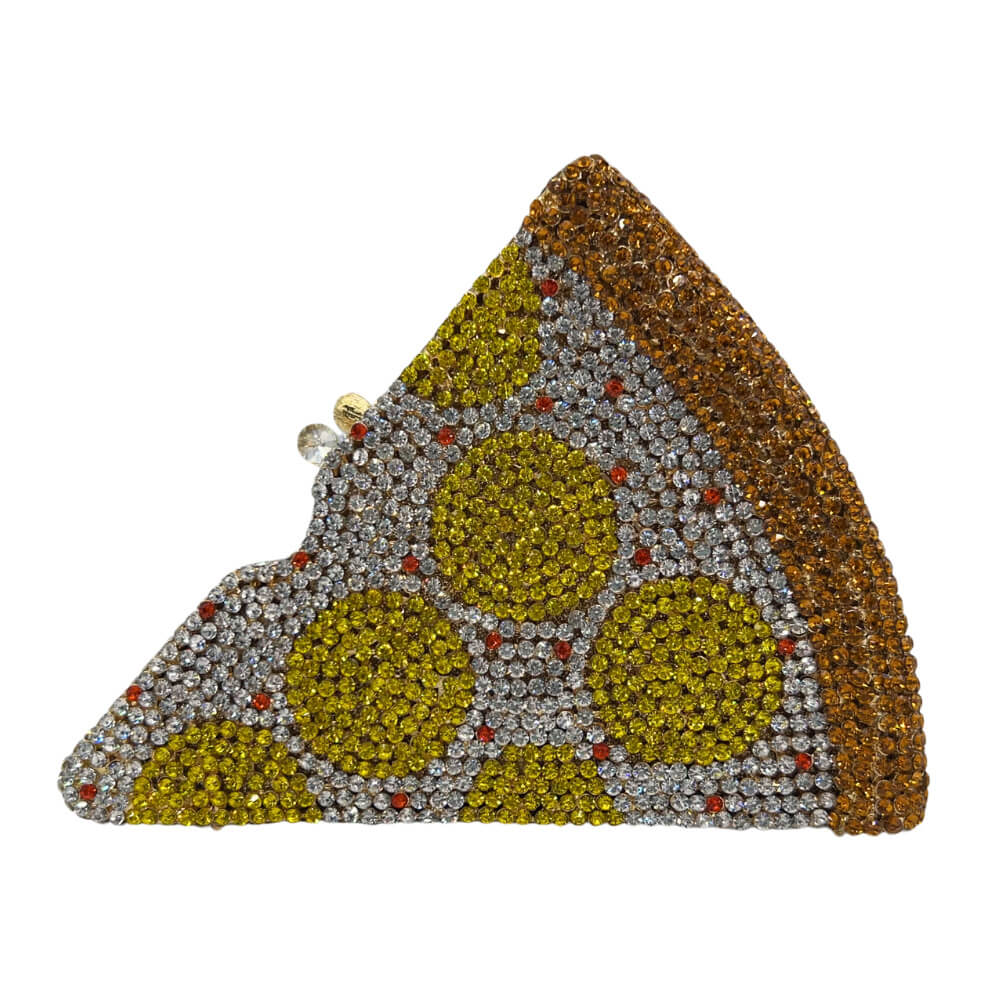 Pizza Diamond Novelty Purse - Pineapple Pizza - WAAMII - (pineapple-pizza)