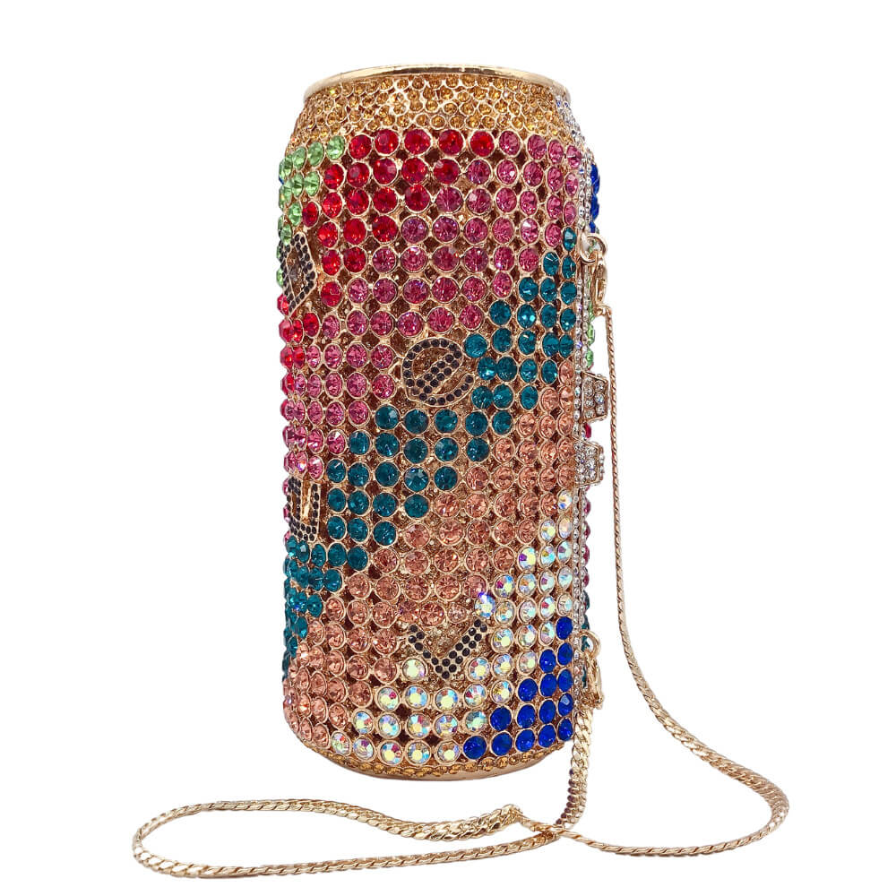 Pop Can Rhinestone Clutch Purse - Main View 05 - WAAMII