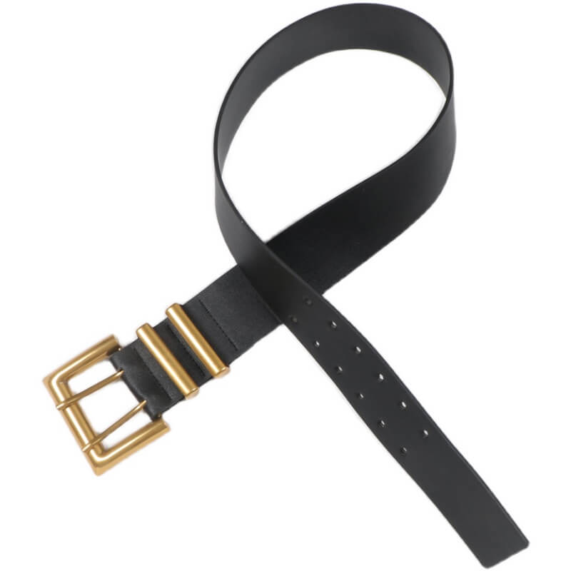 zoe roller belt black×gold Wide Georgia Belt in Black | Lizzie Fortunato