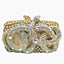 Python Rectangular Snake Bejeweled Clutch - Main View 10 - WAAMII