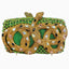Python Rectangular Snake Bejeweled Clutch - Main View 11 - WAAMII