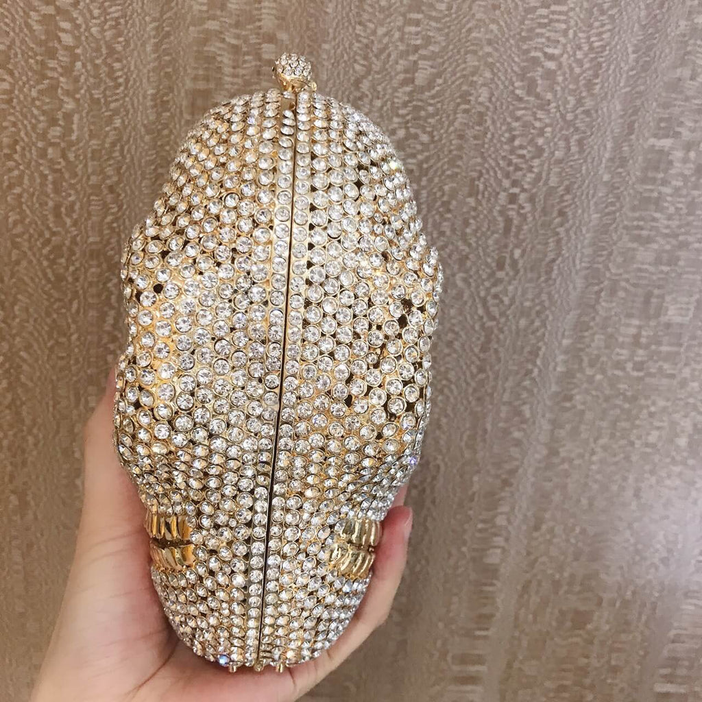 Ravena Skull Rhinestone Clutch Purse - Main View 04 - WAAMII