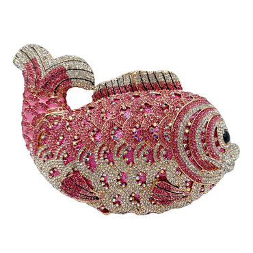 Sparkle Rhinestone Fish Clutch - WAAMII