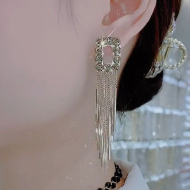 crystal-diamond-long-tassel-earrings