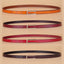 Elegant Thin Leather Belt with Silver U Buckle