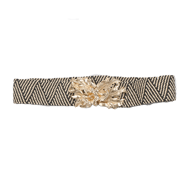 Ceinture Punk à Boucle Décorée à Rivets Multiples-WB7041