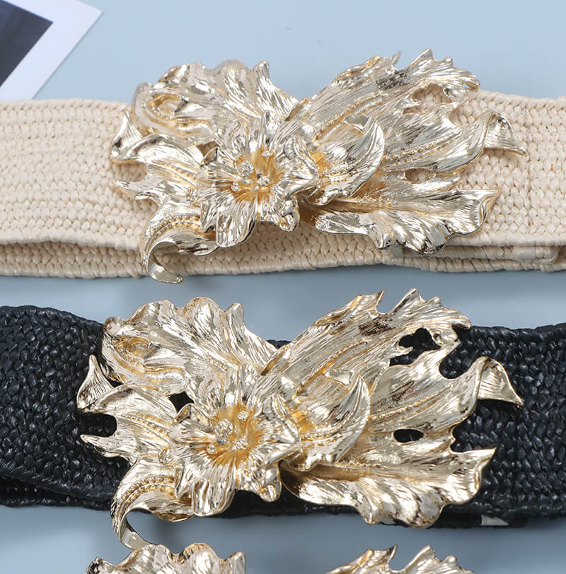 Ceinture Punk à Boucle Décorée à Rivets Multiples-WB7041