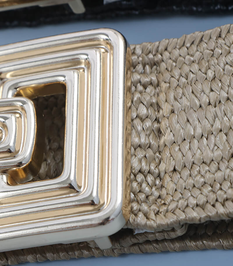 Ceinture Punk à Boucle Décorée à Rivets Multiples-WB7041