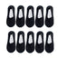 10 Pairs New Fashion Invisible Antiskid Lace Socks Accessories WAAMII Black Suit for 35-40 