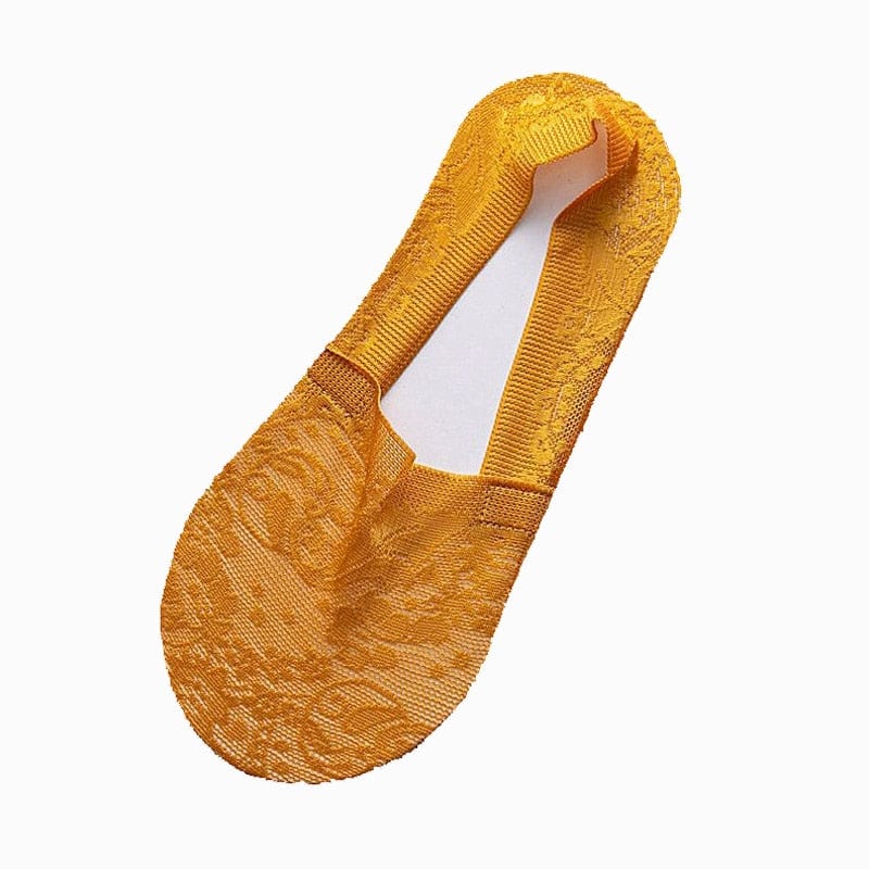 10 Pairs New Fashion Invisible Antiskid Lace Socks Accessories WAAMII   