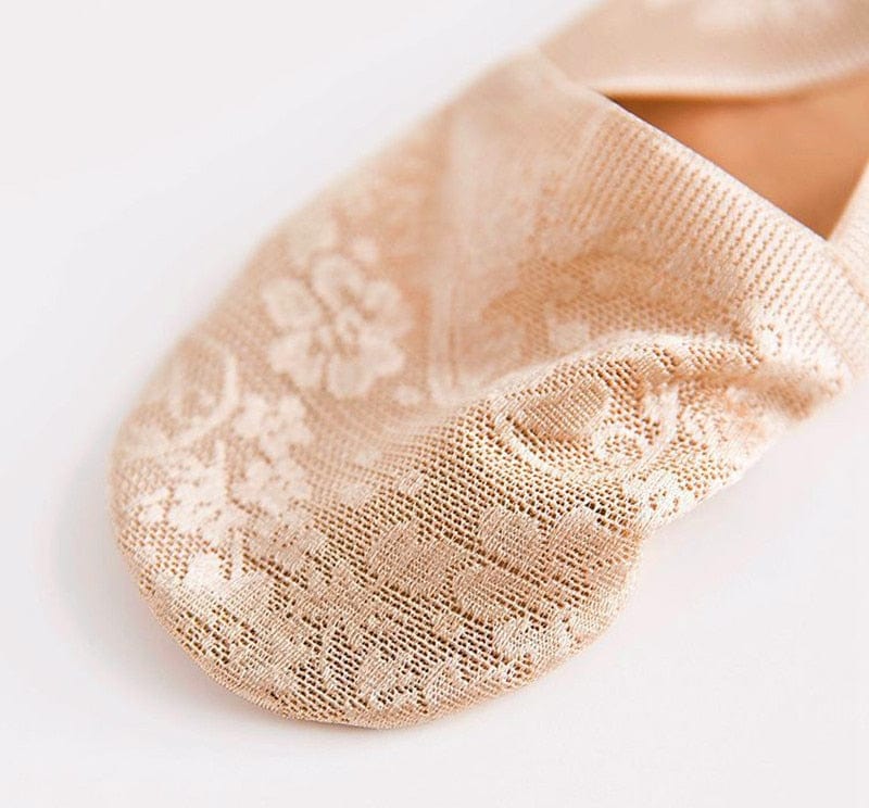 10 Pairs New Fashion Invisible Antiskid Lace Socks Accessories WAAMII   
